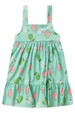 Vestido Curto Menina Goiaba - Verde - Ame Kids