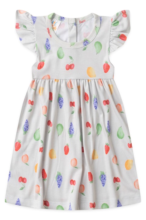 Vestido Curto Menina Furtinhas - Verde - Ame Kids