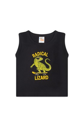 Conjunto Regata e Shorts Menino - Radical Preto - Ame Kids