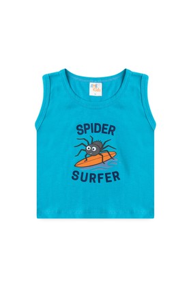 Conjunto Regata e Shorts Menino - Spider Azul - Ame Kids