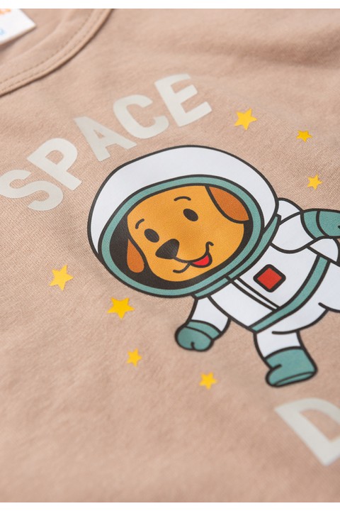 Conjunto Regata e Shorts Menino - Cachorrinho Chocolate - Ame Kids