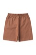 Conjunto Bata Botões Shorts Verão Bebê - Chocolate - Ame Kids