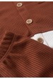Conjunto Blusa Gola Polo e Short Moscou  - Avelã - Ame Kids