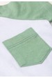 Conjunto de Blusa e Shorts Meia Malha Menino - Bolso Verde - Ame Kids