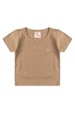 Conjunto de Blusa e Shorts Estampado Menino - Nude - Ame Kids