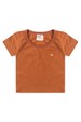 Conjunto de Blusa e Shorts Estampado Menino - Avelã - Ame Kids