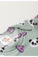 Conjunto Canelado Light Estampado Curto - Pandinha - Ame Kids