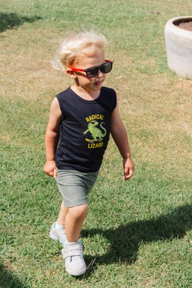 Conjunto Regata e Shorts Menino - Radical Preto - Ame Kids