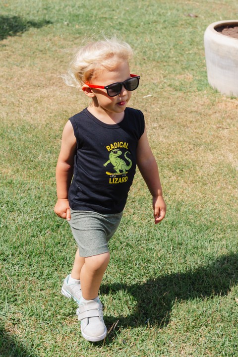 Conjunto Regata e Shorts Menino - Radical Preto - Ame Kids