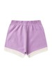 Conjunto Cropped Shorts Menina - Lilás - Ame Kids
