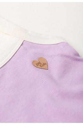 Conjunto Cropped Shorts Menina - Lilás - Ame Kids