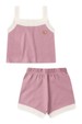 Conjunto Cropped Shorts Menina - Rosê - Ame Kids