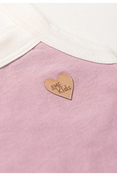 Conjunto Cropped Shorts Menina - Rosê - Ame Kids