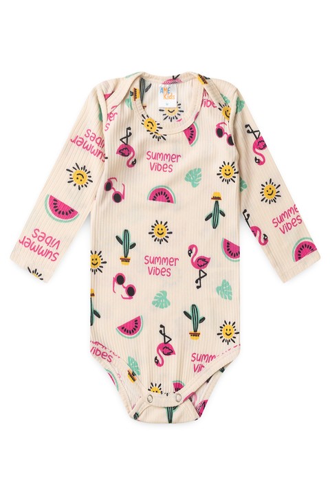 Conjunto Canelado Light Longo - Summer  - Ame Kids