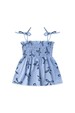 Conjunto Bata Shorts Verão Bebê - Lacinho Azul - Ame Kids