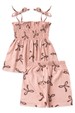 Conjunto Bata Shorts Verão Bebê - Lacinho Rosê - Ame Kids