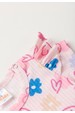 Conjunto Body Canelado Curto Menina - Corações - Ame Kids