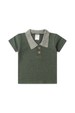 Conjunto Blusa Polo e Short Ecosustentável Ecosustentável - Verde - Ame Kids