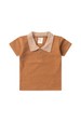 Conjunto Blusa Polo e Short Ecosustentável Ecosustentável - Avelã - Ame Kids