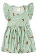 Vestido Curto Menina Liganete - Ursinho Verde - Ame Kids
