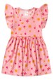 Vestido Curto Menina Liganete - Borboleta Rosa - Ame Kids