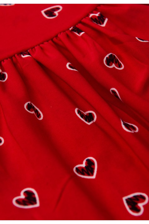 Vestido Curto Menina Liganete - Corações - Ame Kids