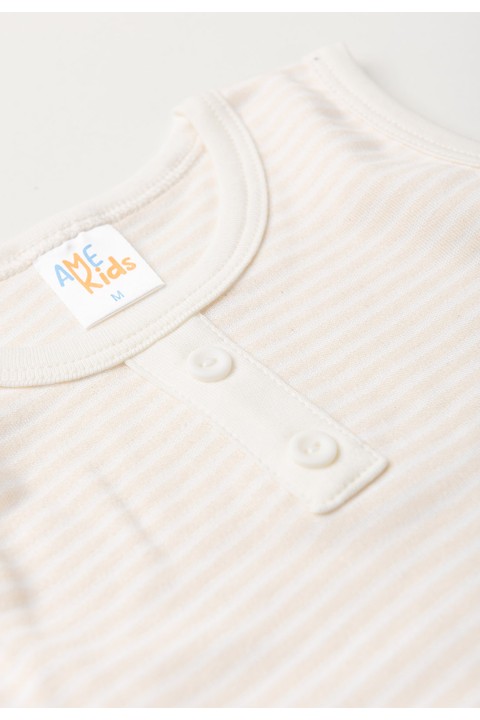 Conjunto Regata e Shorts Menino Suedine - Marfim - Ame Kids