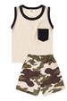 Conjunto Regata e Shorts Menino - Camuflado - Ame Kids
