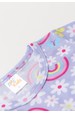 Conjunto Pijama Blusa e Shorts - Flores Lilás - Ame Kids