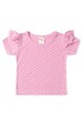 Conjunto Pijama Blusa e Shorts - Corações Rosa - Ame Kids