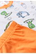 Conjunto Pijama Blusa e Shorts Menino - Laranja - Ame Kids
