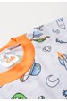 Conjunto Pijama Blusa e Shorts Menino - Laranja - Ame Kids
