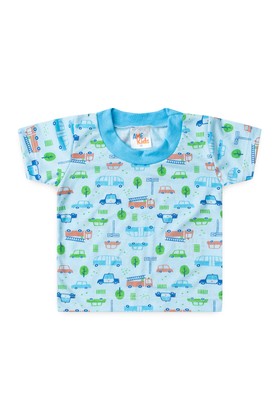 Conjunto Pijama Blusa e Shorts Menino - Azul - Ame Kids