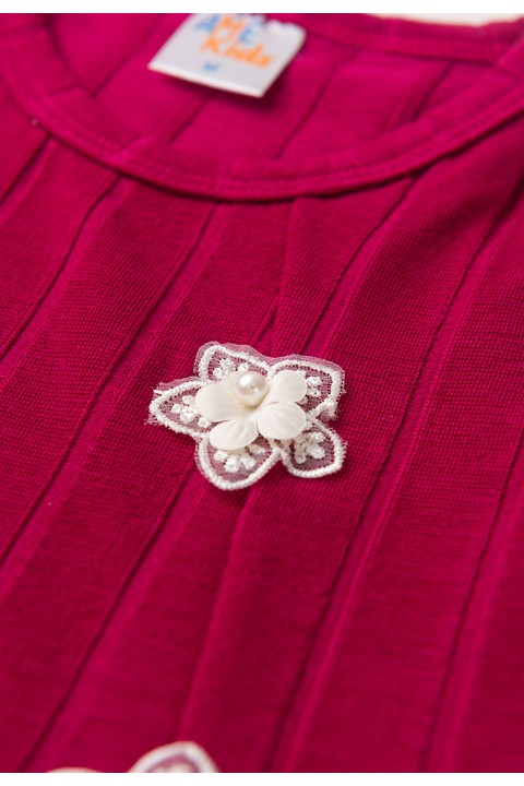 Vestido Curto Menina Milano - Bordô - Ame Kids