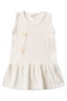 Vestido Curto Menina Milano - Off-White - Ame Kids