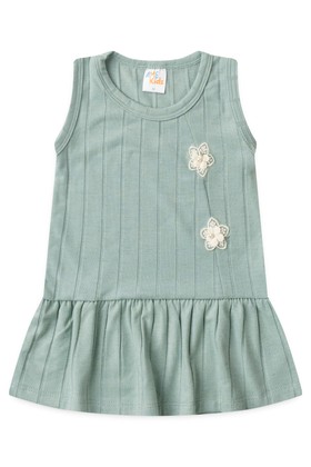 Vestido Curto Menina Milano - Verde Jade - Ame Kids