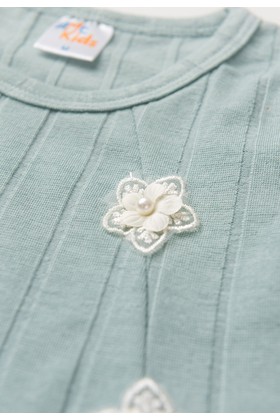 Vestido Curto Menina Milano - Verde Jade - Ame Kids