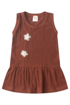 Vestido Curto Menina Milano - Avelã - Ame Kids
