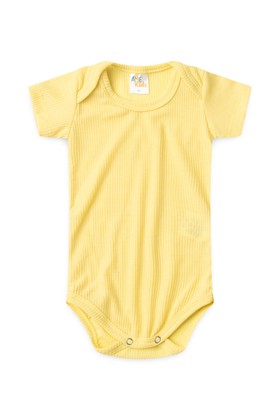Conjunto Canelado Light Curto - Amarelo - Ame Kids
