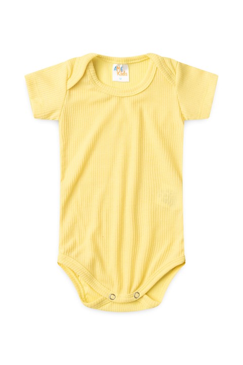 Conjunto Canelado Light Curto - Amarelo - Ame Kids