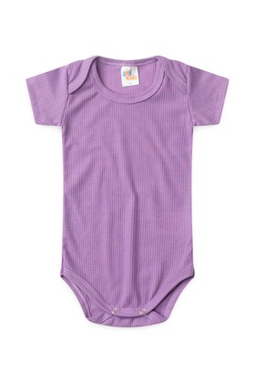 Conjunto Canelado Light Curto - Lilás - Ame Kids
