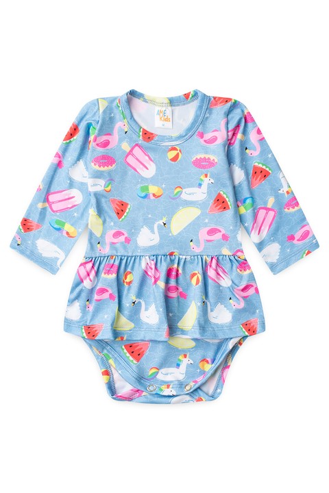 Body Vestido Proteção Uv - Ame Kids