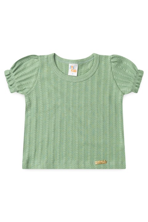 Conjunto Sunset Blusa e Shorts Verão - Verde Jade - Ame Kids