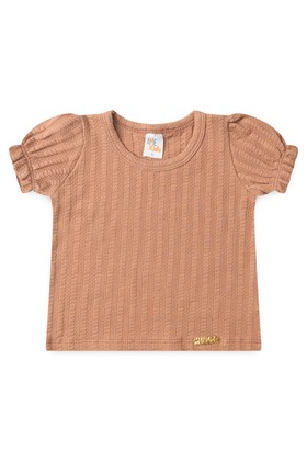 Conjunto Sunset Blusa e Shorts Verão - Caramelo - Ame Kids