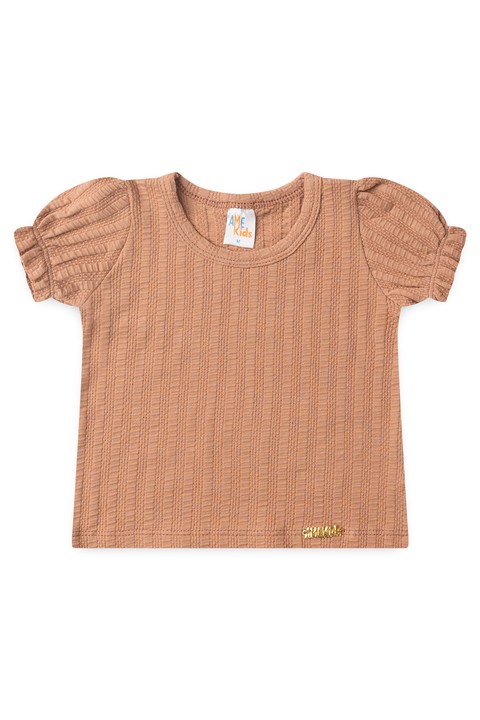 Conjunto Sunset Blusa e Shorts Verão - Caramelo - Ame Kids