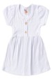 Vestido Curto Menina Sunset - Branco - Ame Kids