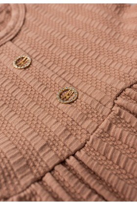 Vestido Curto Menina Sunset - Areia - Ame Kids