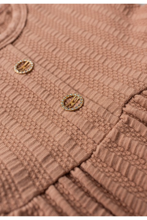 Vestido Curto Menina Sunset - Areia - Ame Kids