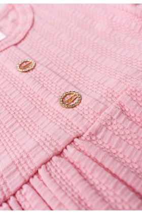 Vestido Curto Menina Sunset - Rosa Bebê - Ame Kids