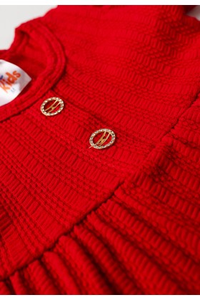 Vestido Curto Menina Sunset - Vermelho - Ame Kids